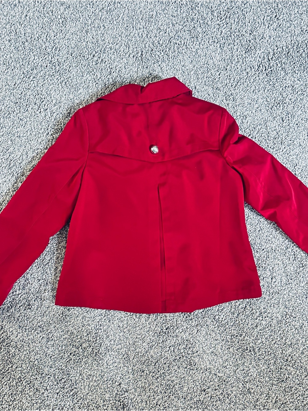 Charter Club Vibrant Red Double-Breasted Peacoat - Picture 2 of 5